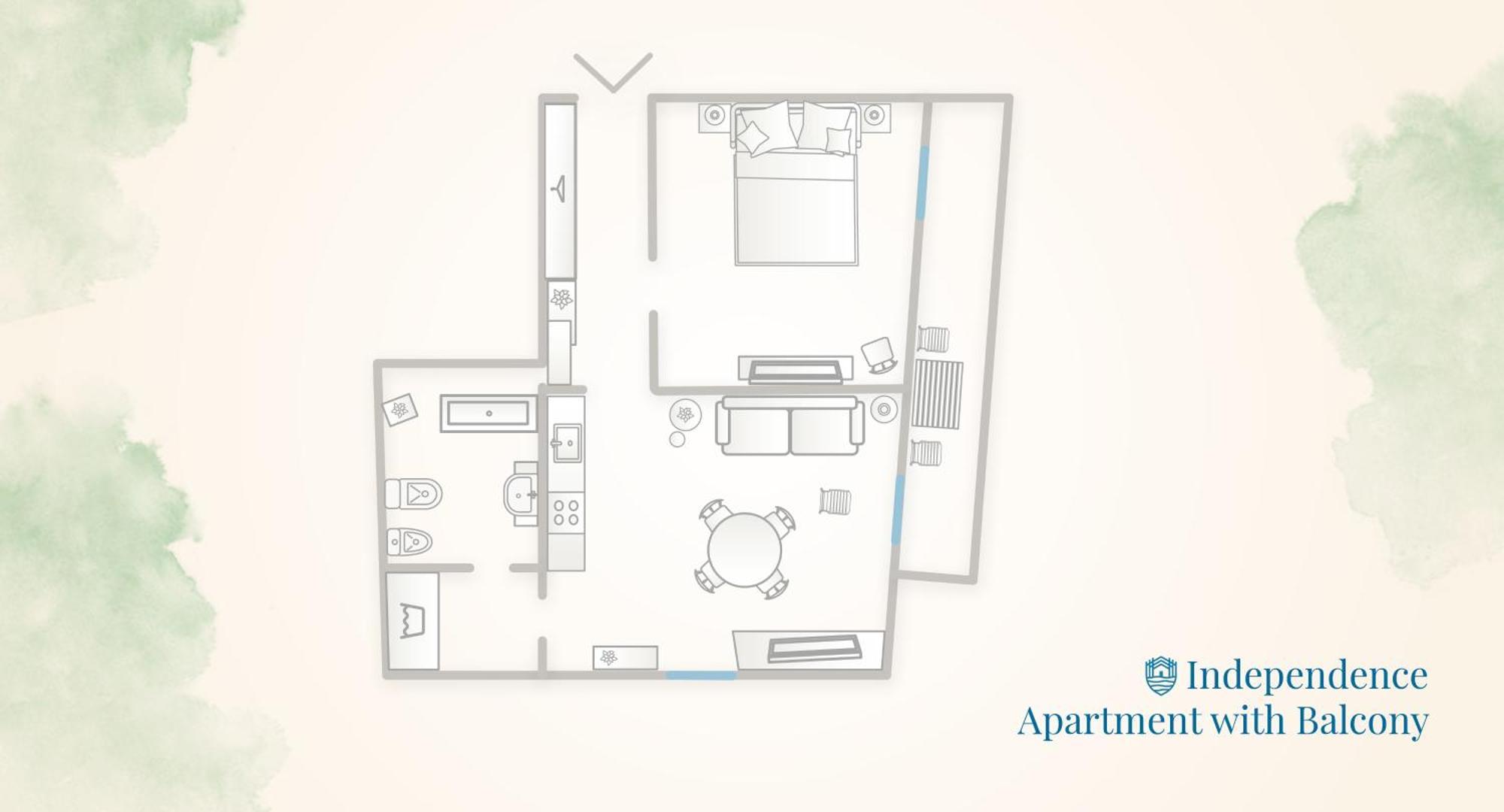 Independence Apartment With Balcony By Rent All Como Eksteriør billede